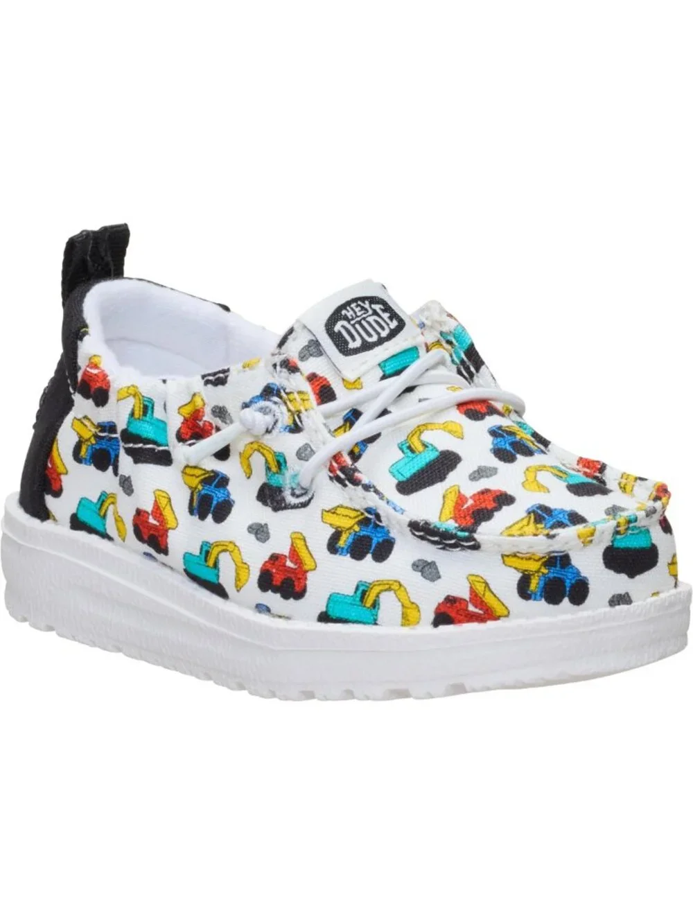 Lightweight Infant Slip-On Shoes | Ivory/Multi, Size 4 | Elastic Laces & Stretch